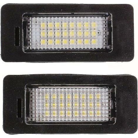 2 pièces/ensemble coffre de voiture plaque d'immatriculation Led lumières 24 Led lampe pour Bmw E39 E60 E90 X 1000 pcs (1/5)