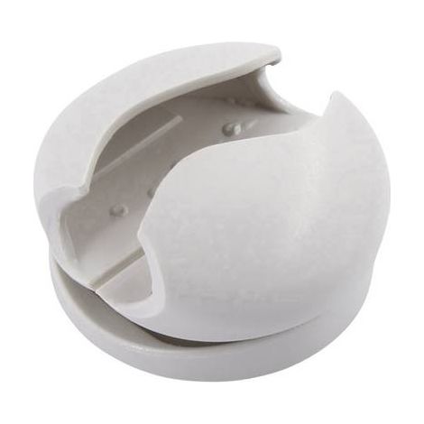 TRU COMPONENTS Support de câble autocollant 93013c1202 Plage de Ø du faisceau 8 mm (max) blanc 1 pc(s) S935341 (1/2)