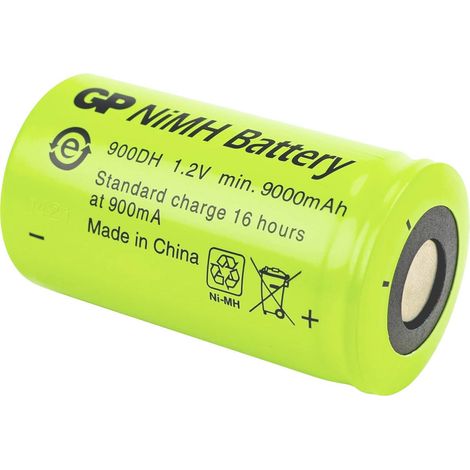 GP GP Ni-MH Industrial 9000 DH C1 Pile rechargeable LR20 (D) NiMH 1.2 V 9000 mAh 1 pc(s) (1/2)