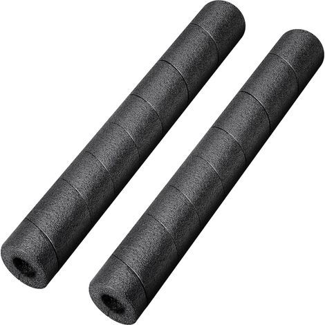 Lot de 2 tuyaux isolants en mousse pour frites de piscine, 40 cm, noir, multifonctionnel, protection de tuyau serpent, noir A-AquaForge (1/5)