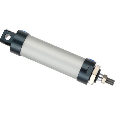 Miniatur-doppeltwirkender pneumatischer Aluminiumzylinder MAL40-75, kompatibles Ersatzteil, 75 mm Hub, Leichtmetallgehäuse, kompakter Aktor für die industrielle Automatisierung. (1/5)