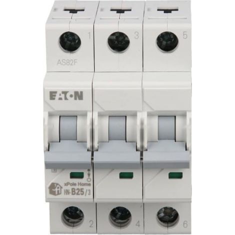 INTERRUPTOR AUTOMÁTICO DE SOBRECORRIENTE EATON B 25A 3 POLOS HN-B25/3 194883