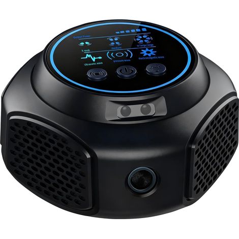 Professionnel Ultrason Souris et Rats Puissant à Large Portée-Répulsif Souris pour Intérieur avec Lumière LED, 360°Ultrason Rongeur, Effets pour Rats, Souris, Campagnols et Loirs (1/5)