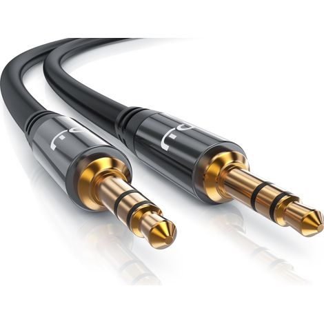 Primewire AUX zu 3,5-mm-Klinke Audio-Kabel, HiFi Klinkenkabel für Audiogeräte Premium Series - 1,5m