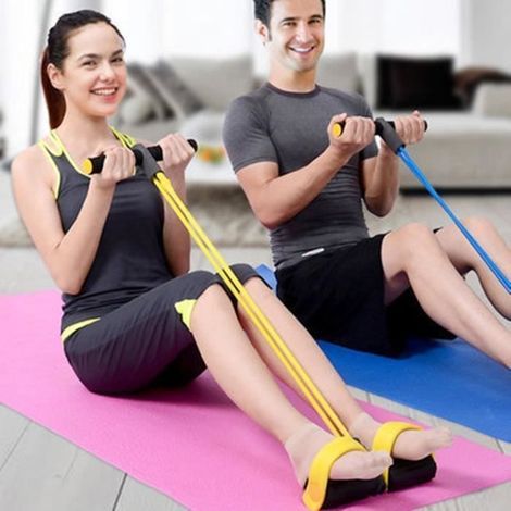(Blaue) Elastische Widerstandsbänder – Farbe nicht spezifiziert – Blau – Widerstandstraining – Krafttraining – Fitness (1/4)