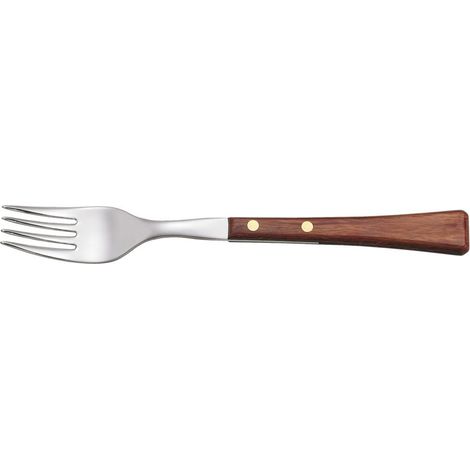Tendeur de Table Acier Inoxydable 18/10, Manche Bois Comprimé, 100 mm, pour Salle à Manger, Marron (1/4)