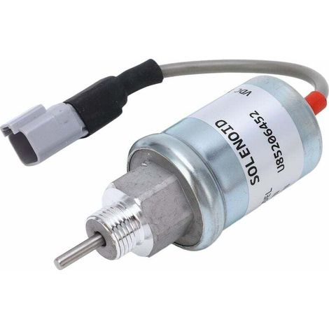 Électrovanne D'arrêt de Carburant, 12 V Électrovanne D'arrêt de Carburant 185206452 Remplacement Robuste pour Perkins GG - 402D-15 GH - 403D-07 (1/3)