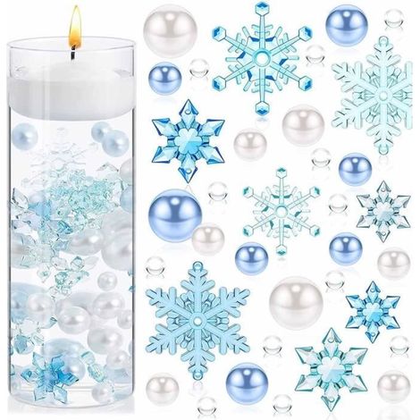 Remplisseur de Vase - Décoration de Fête - Noël - Perles Flottantes - Couleurs Vibrantes - Plastique (1/4)