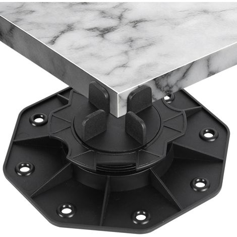 Jopassy Set di 30 piazzole regolabili per terrazza Plot piazzole regolabili per terrazza 19-28 mm (1/5)