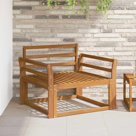 Outdoor Mittelsofa Massivholz Akazie Natur (1/5)
