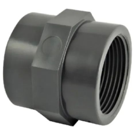 Manchon PVC pression double femelle 20X27 (3/4") (1/2)