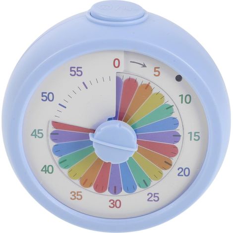 Minuteur visuel arc-en-ciel de 60 minutes pour la classe, rond (1/5)