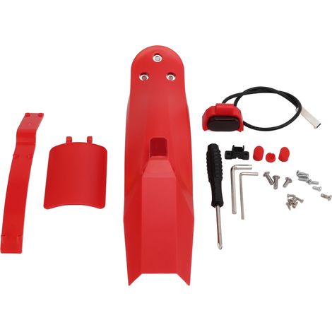 Kit de feu arrière avec garde-boue et support de plaque d'immatriculation pour pneu de scooter ZHIKAN Xiaomi M365 (1/5)