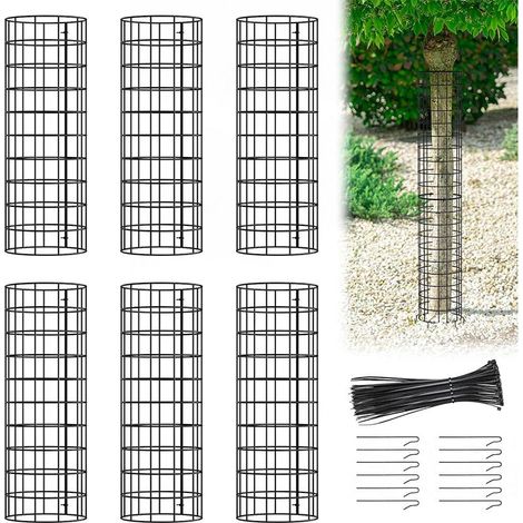 Lot de protections en cm pour tronc d'arbre - Protection maille plantes contre les écorces cerf lapin chats 6 41,9 métal (1/3)