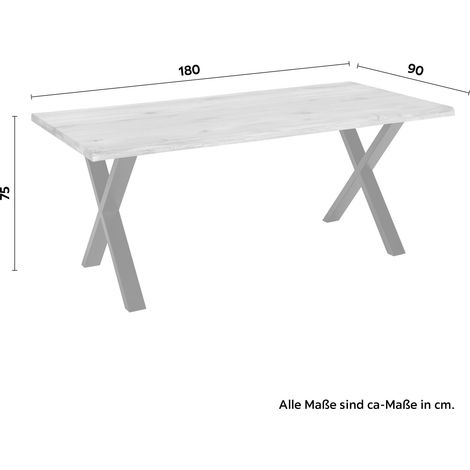 Mömax Esstisch Oak Wildeiche Echtholz ca. 180x90x75cm (1/5)