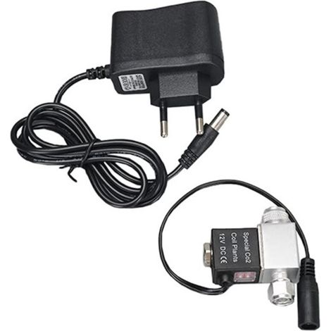Électrovanne - 12 V CC - Pour Régulation CO2 Aquarium - Tête Unique - Interface G1/8 - 7 x 7 x 1,5 cm (1/5)