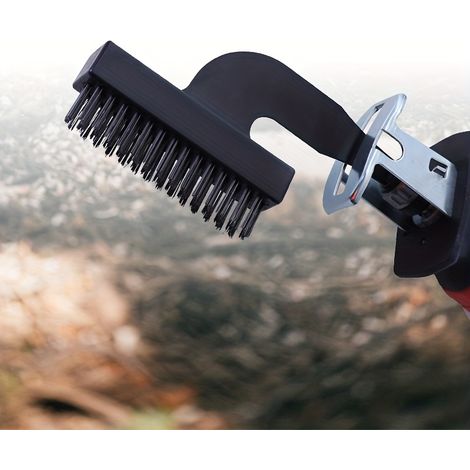 Brosse de nettoyage métallique, brosse métallique universelle pour scies alternatives et outils antirouille. (1/5)