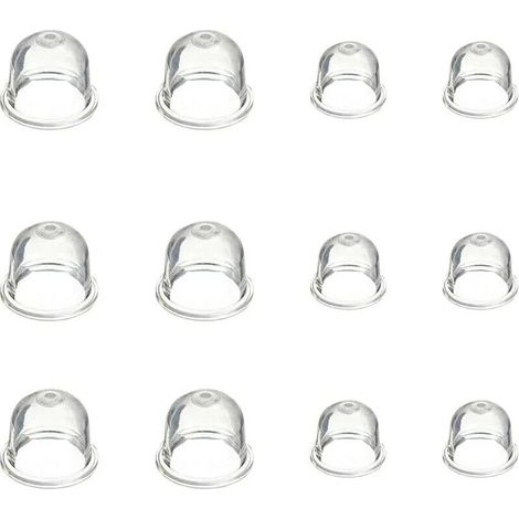 12 Pièces Carburateur Amorce Pompe Ampoule 19 mm et 22 mm Poire Pompe Amorcage Accessoires de Carburateur pour Debroussailleuse Tronçonneuse Souffleur Tondeuse (1/4)