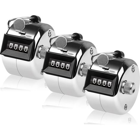 Compteur à cliquer 4 Chiffres - Compteur Manuel en métal - Clicker pour Compter, marquer Le Golf