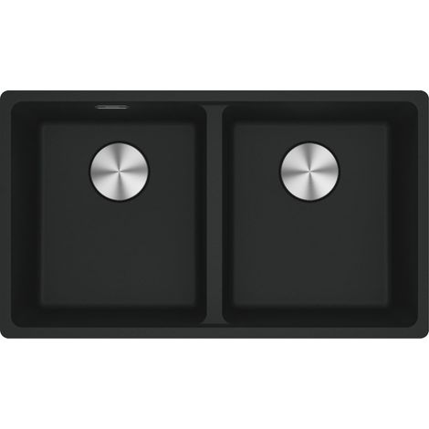 Evier Franke Maris Fragranit+ MRG120-35-35 - Noir Mat - Vidage : Manuel