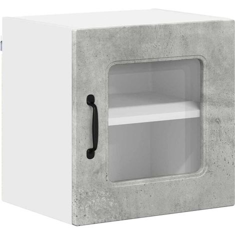 Meuble mural de cuisine,Armoire de cuisine avec étagère Gris béton 40 x 31 x 40 cm CFW83208 (1/5)