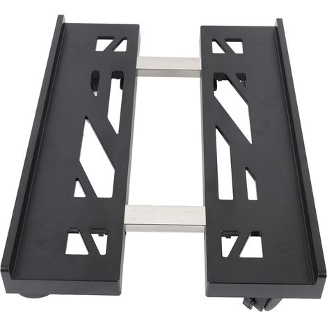 Chariot support PC ajustable télescopique à roulettes charge 30 kg robuste support tour ordinateur maison et bureau (1/5)
