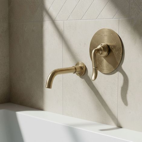 Robinet de lavabo encastré en bronze style rétro antique PaulGurkes (1/5)