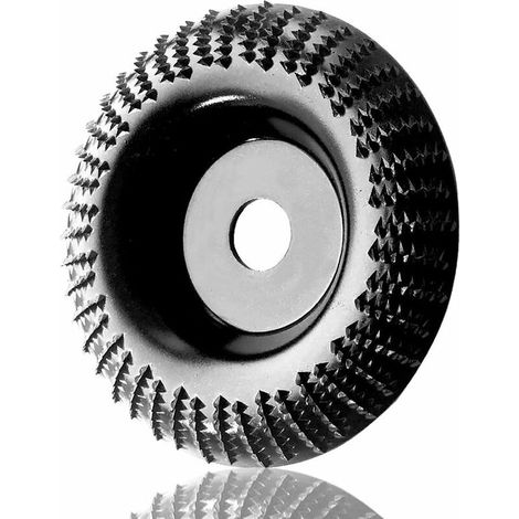 Disque Bois Meuleuse 125 mm,Disque Meuleuse Bois pour le Meulage Grossier des Matériaux, Disque Sculpture Bois Adapté pour 115 mm-125 mmMeuleuse D'angle (1/4)