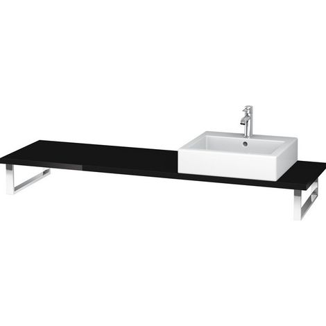 Console Duravit L-CUBE 800x480x30mm noir haute brillance