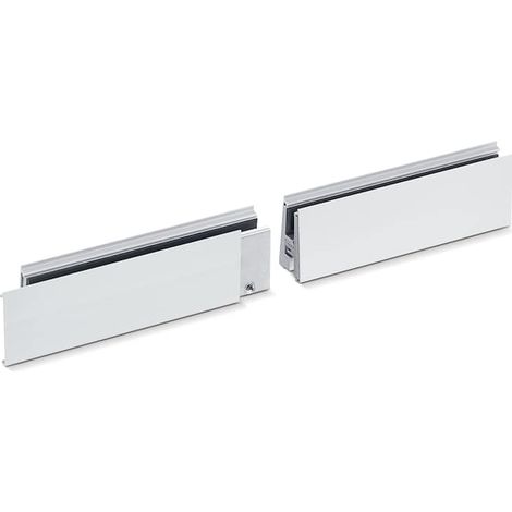GEZE Glasklemmplatte, mit Aufhängeschraube, Aluminium (1/2)