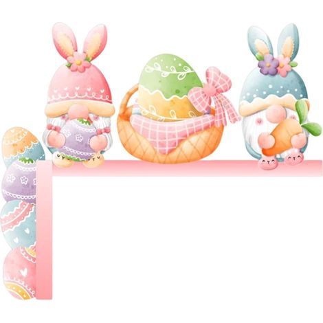 Décoration En Bois Pour Pâques - Panneau Murale D'Angle Pour Cadre De Porte - Décor Printanier Personnalisable - 1 Pièce (1/5)
