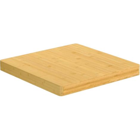 Dessus de table Dessus de bureau Plateau de table 60x60x4 cm bambou