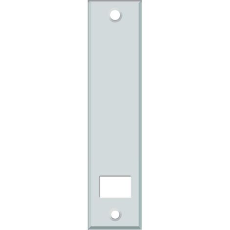 Schellenberg 13503 Placca tapparelle avvolgibili STANDARD Maxi: 23 mm di larghezza del nastro, piastra tapparella con spaziatura dei fori 26 cm, bianco (1/3)