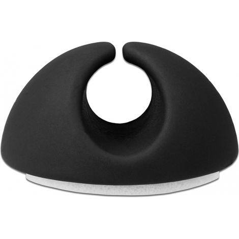 DELOCK 18342 RANGE-CÂBLES SUPPORT DE CÂBLES SUR BUREAU/MURAL NOIR 6 PIÈCE(S) (1/4)