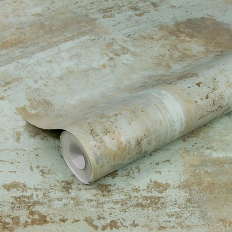 Vliestapete - Luxusbeton - Grün - 1005x52 cm (1/3)