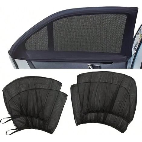2 Fenêtres arrière : moustiquaire de vitre latérale de voiture ultra-fine et respirante, rideaux anti-moustiques et anti-soleil, protections de vitres de voiture (1/5)