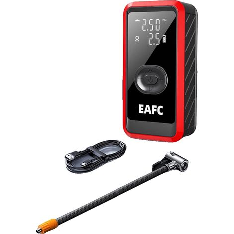 Pompa ad aria, pressione massima 150 PSI, portatile e ricaricabile, nera (1/2)