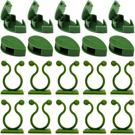 Kletterpflanzenclips, 50 Stück, selbstklebende Rankenclips, Rankenhalterung für Gartenmauern (1/5)