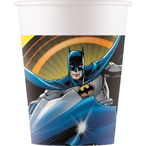Bicchieri di carta Batman Mix da 200 ml, 6 pezzi