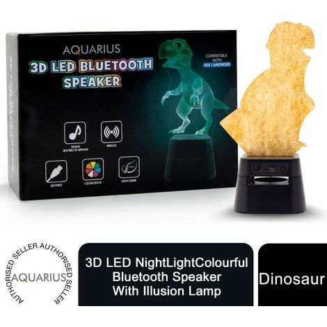 Aquarius LED 3D Colour Changing Hologram Night Light and Desk Lamp - Dinosaur (1/5)