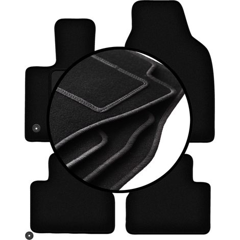 Ensemble complet de tapis en velours pour : Fiat E-500X / 500x Crossover électrique (2019-) (1/5)
