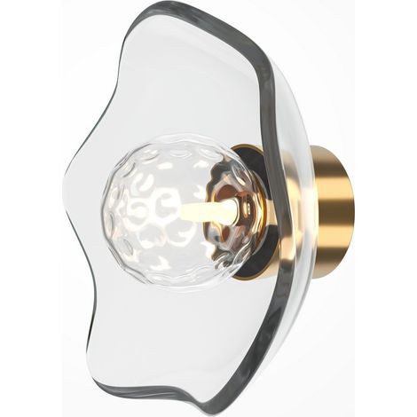 Maytoni Miracle Applique murale moderne en laiton, 1 abat-jour en verre G9