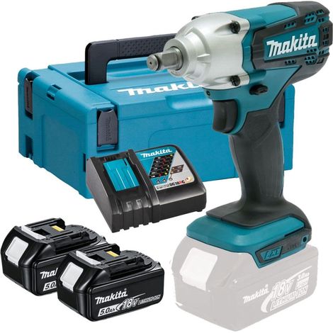 Makita DTW190RTJ Akku Schlagschrauber 18V 190 Nm + 2x Akkus 5,0Ah