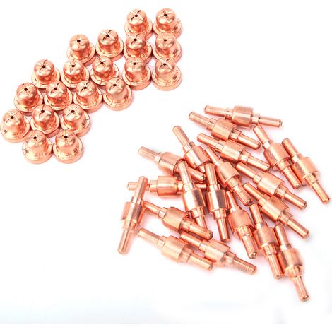 Lot de 40 électrodes consommables pour découpeur plasma PT31 LGK40 (1/5)