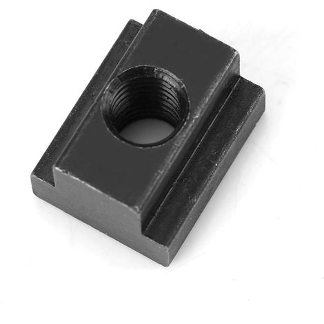 5 pièces écrou à rainure en T finition oxyde bloc d'écrou coulissant en T avec filetages M8/10 pour rainures en T dans les Tables de machines-outils(M8) (1/5)