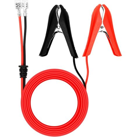 Pinces Crocodiles pour Batterie de Voiture 1.8 m 18 AWG 12 V avec borne de Verrouillage à sertir, pour allumage de Voiture, Connexion de Batterie de Secours (1/5)