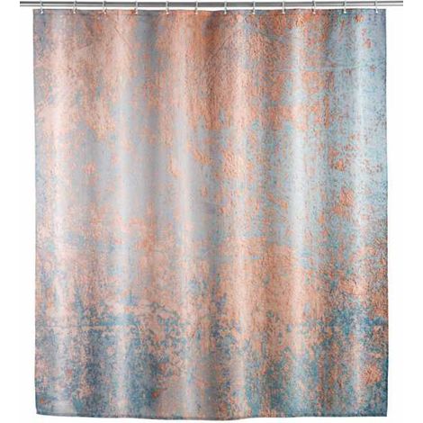 Wenko Agate Tenda da Doccia Blu 180x200 cm