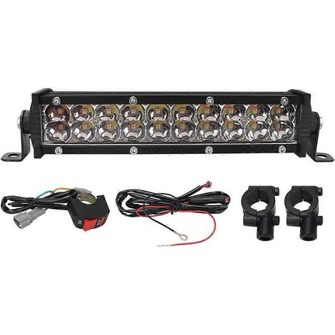 Kit de proyector LED de alta luminosidad con soporte de montaje, interruptor y cableado para motos todo terreno Yamaha, Honda y Kawasaki (1/5)