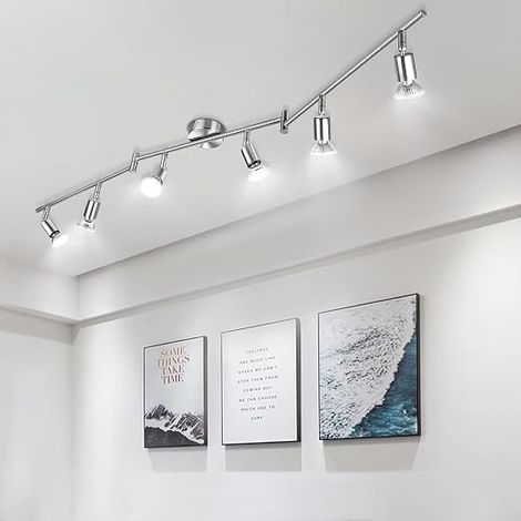 6 LED Spotlights Adjustable GU10 Ceiling Light without Bulb (1/5)