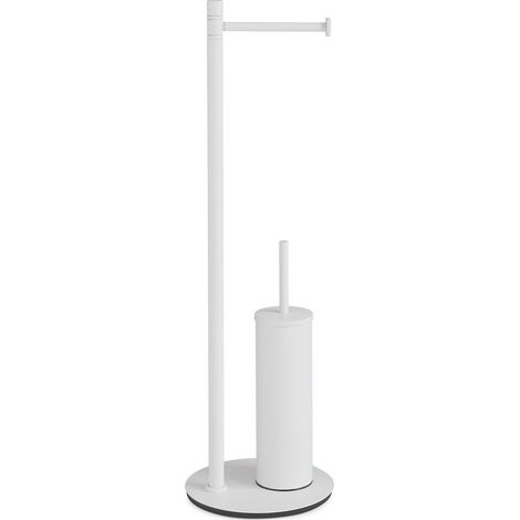 GEDY 72320200000 MIDA Columna de pie con portarrollos y escobillero blanco mate - ref: 72320200000 (1/2)